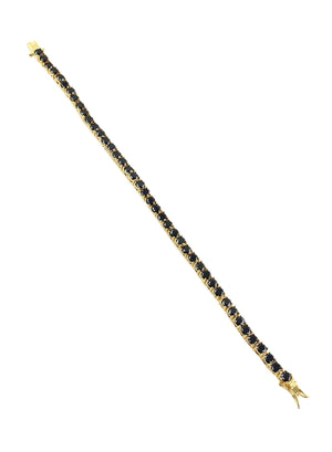 Bracelet - Black Diamond Tennis Bracelet X 18k Gold