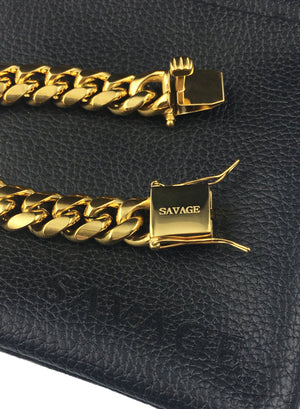 Necklace - Cuban Links Layered Set X Gold