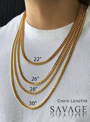 Necklace - Rope Chains Layered Set X 18k Gold
