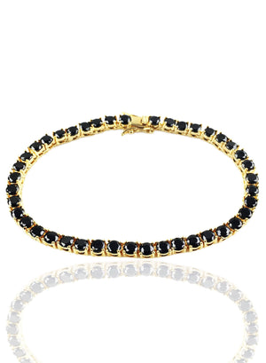 Bracelet - Black Diamond Tennis Bracelet X 18k Gold