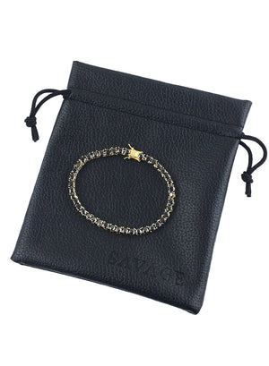 Bracelet - Black Diamond Tennis Bracelet X 18k Gold