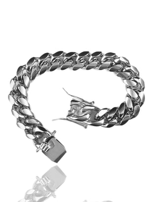 Bracelet - Cuban Link Bracelet X White Gold
