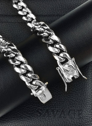 Bracelet - Cuban Link Bracelet X White Gold