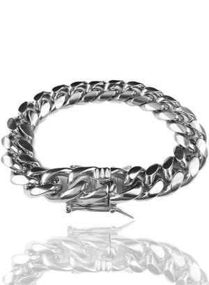 Bracelet - Cuban Link Bracelet X White Gold