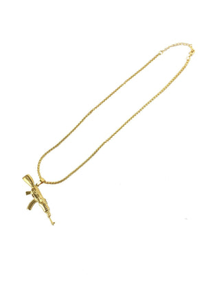 Necklace - AK-47 X 18k Gold