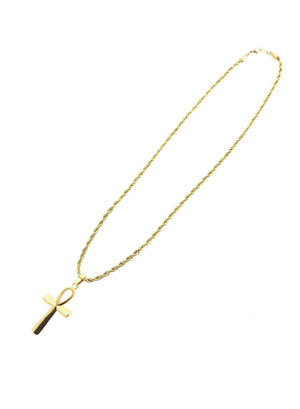 Necklace - Ankh X 18k Gold