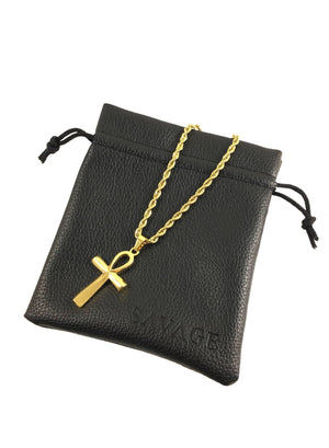 Necklace - Ankh X 18k Gold