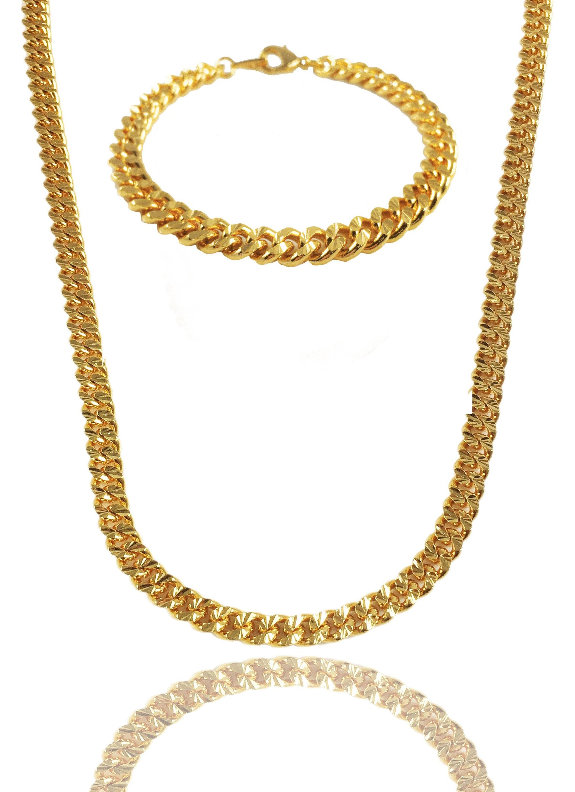 Necklace - Apache Chain & Bracelet Set X Gold