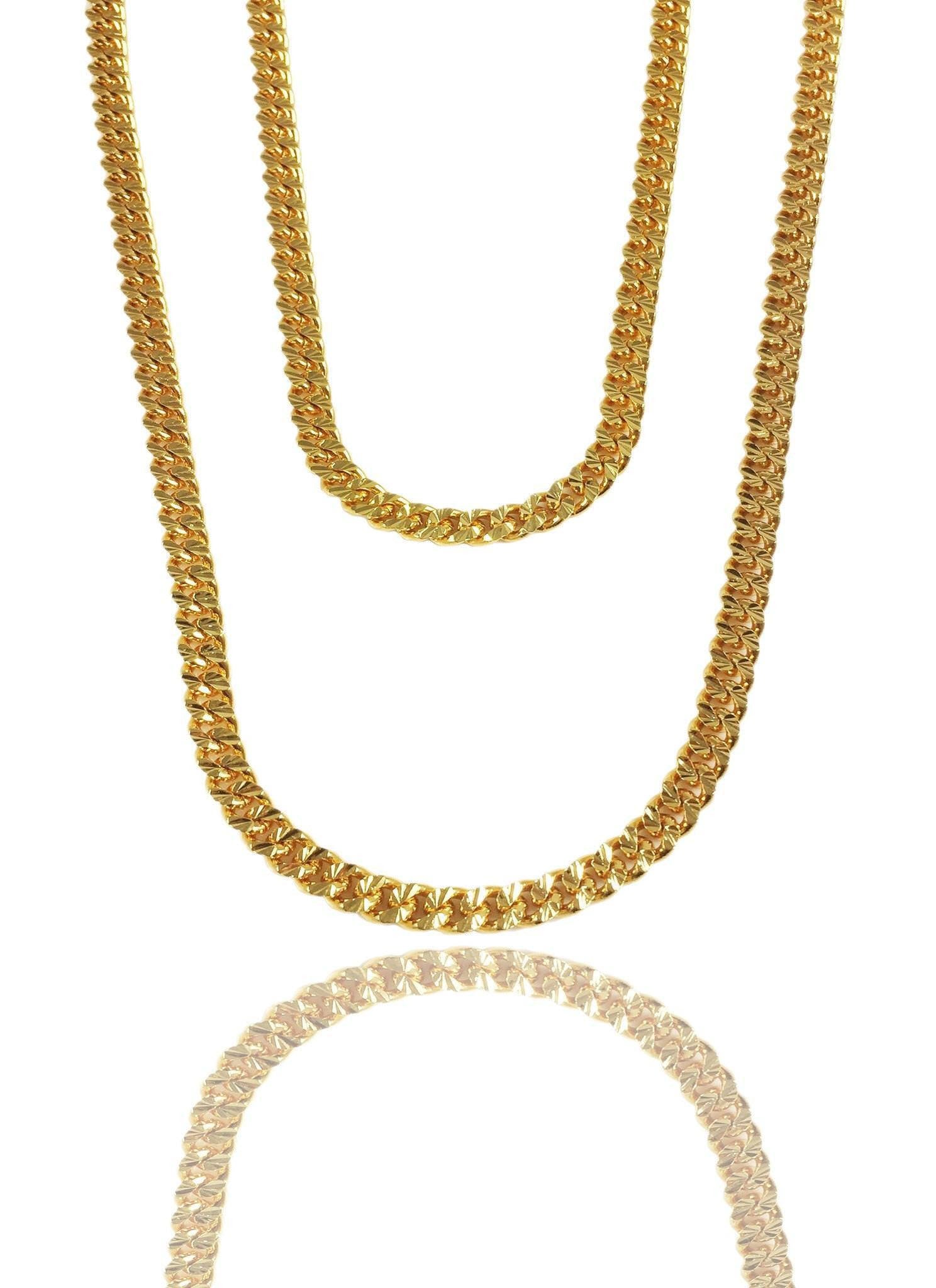 Necklace - Apache Chains Layered Set X 18k Gold