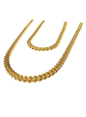 Necklace - Apache Chains Layered X 18k Gold