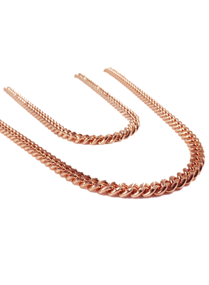Necklace - Apache Chains Layered X 18k Rose