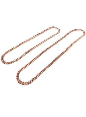 Necklace - Apache Chains Layered X 18k Rose