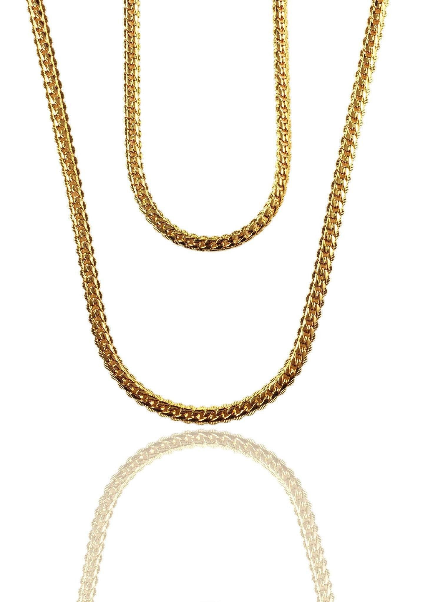 Necklace - Cadena Chains Layered Set X 18k Gold