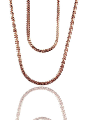 Necklace - Cadena Chains Layered Set X 18k Rose Gold