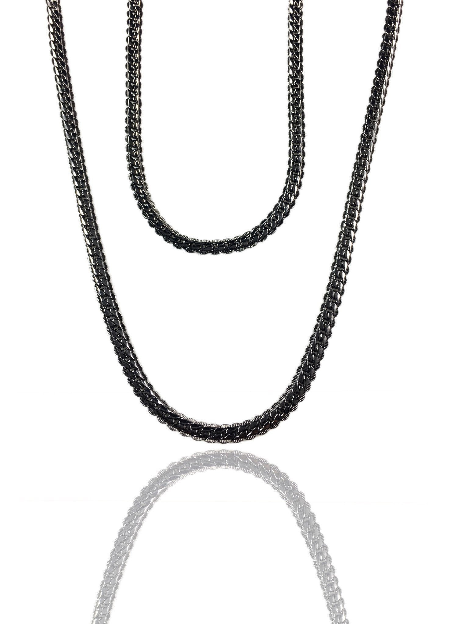 Necklace - Cadena Chains Layered Set X BLΛCK