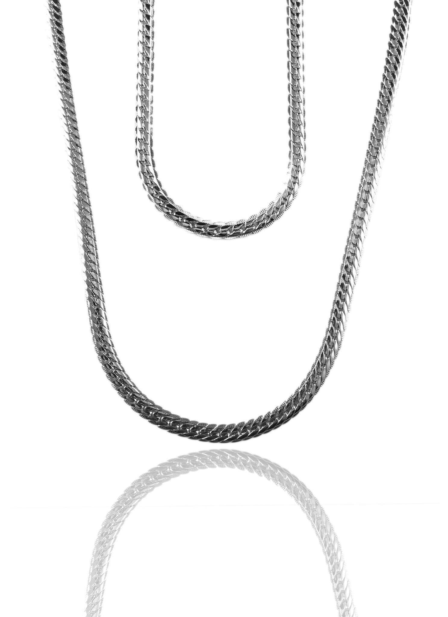 Necklace - Cadena Chains Layered Set X Stainless