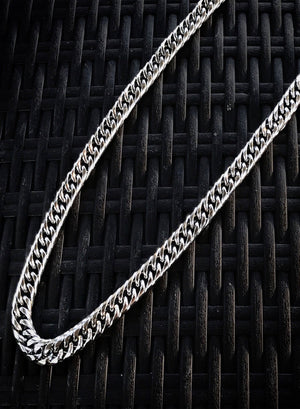 Necklace - Cuban Link Chain & Bracelet Set X Stainless