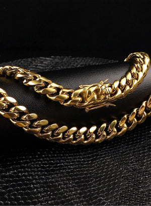 Necklace - Cuban Link Set X Gold