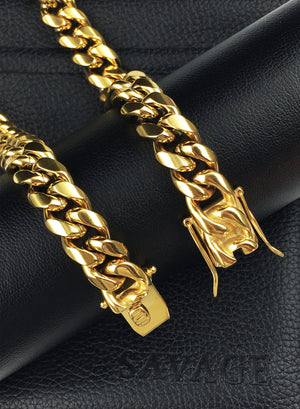 Necklace - Cuban Links Layered Set X Gold