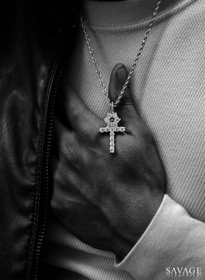 Necklace - Diamond Ankh X White Gold