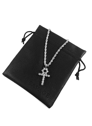 Necklace - Diamond Ankh X White Gold