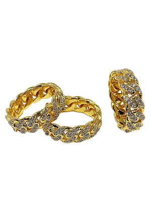 Necklace - Diamond Cuban Link Ring