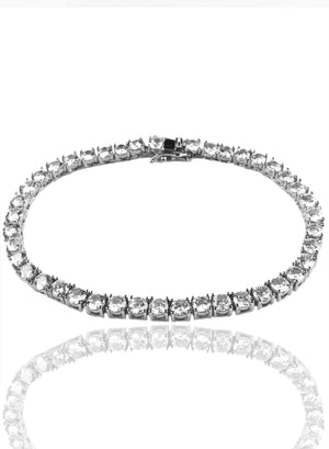 Necklace - Diamond Tennis Chain & Bracelet Set X Stainless