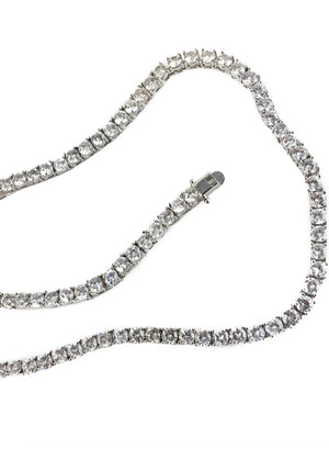 Necklace - Diamond Tennis Chain & Bracelet Set X Stainless