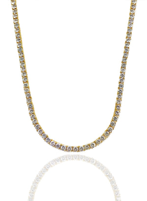 Necklace - Diamond Tennis Chains Set X 18k Gold