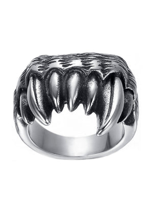 Necklace - Fangs Ring X Stainless