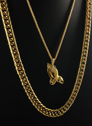 Necklace - Hands X 18k Gold