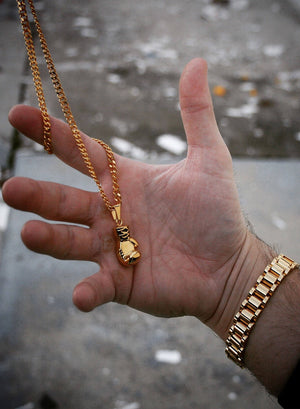 Necklace - Knockout Glove X 18k Gold