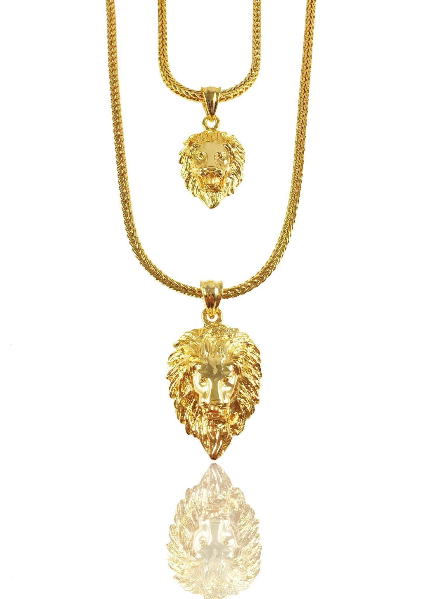 Necklace - Lion Layered Set X 18k Gold