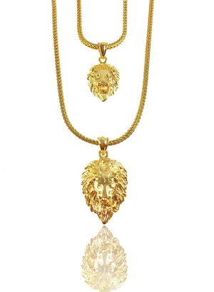 Necklace - Lion Layered Set X 18k Gold