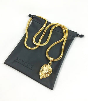 Necklace - Lion X 18k Gold