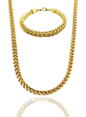 Necklace - Magnus Chain & Bracelet Set X Gold