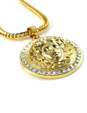 Necklace - Medusa Medallion X 18k Gold