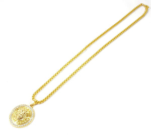 Necklace - Medusa Medallion X 18k Gold