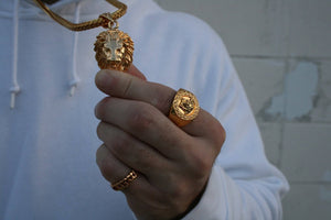 Necklace - Medusa Ring X 18k Gold