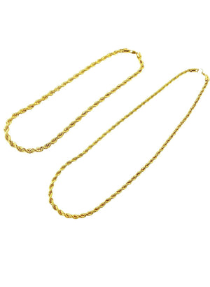 Necklace - Rope Chains Layered Set X 18k Gold